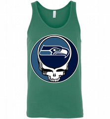 Seattle Seahawks Grateful Dead Logo Band Tank - zezetee