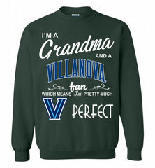 I'M A Grandma And A Villanova Wildcats Fan Crewneck Sweatshirt - zezetee