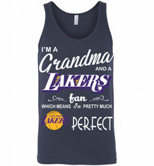 I'M A Grandma And A Los Angeles Lakers Fans Perfect Tank - zezetee