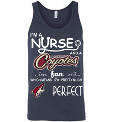 I'M A Nurse And A Arizona Coyotes Fans Gift Tank - zezetee