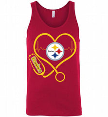 Nurse Heartbeat Pittsburgh Steelers Tank - zezetee