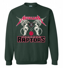 Metallica Toronto Raptors Logo Crewneck Sweatshirt - zezetee