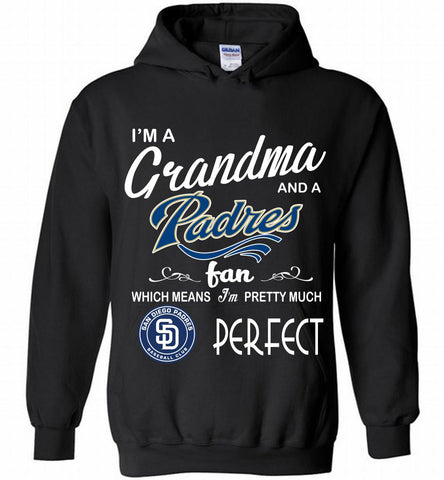 I'M A Grandma And A San Diego Padres Fans Gift Hoodie - zezetee
