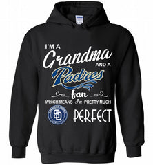 I'M A Grandma And A San Diego Padres Fans Gift Hoodie - zezetee