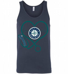 Nurse Heartbeat Seattle Mariners Tank - zezetee