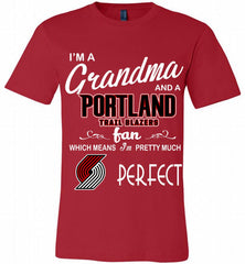 I'M A Grandma And A Portland Trail Blazers Fans Perfect Canvas USA - zezetee