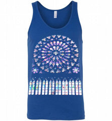Stained glass notre dame cathedral Tank - zezetee