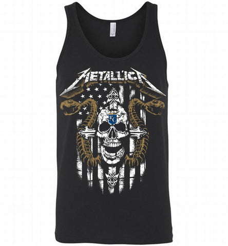 Metallica Kansas City Royals Logo Tank - zezetee