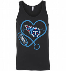 Nurse Heartbeat Tennessee Titans Tank - zezetee