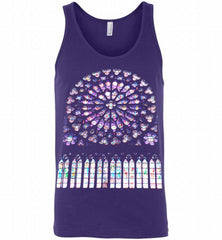 Stained glass notre dame cathedral Tank - zezetee