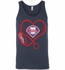 Nurse Heartbeat Philadelphia Phillies Tank - zezetee