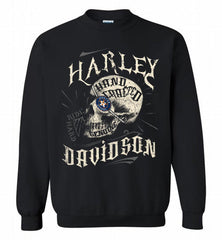 HARLEY DAVIDSON SKULL Houston Astros Crewneck Sweatshirt - zezetee