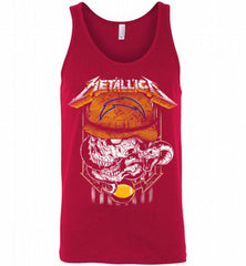 Metallica Skull Snake Los Angeles Chargers Tank - zezetee