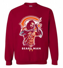 AQUAMAN CHICAGO BEARS MAN Crewneck Sweatshirt - zezetee