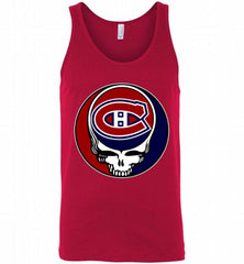 NHL TEAM MONTREAL CANADIENS X GRATEFUL DEAD LOGO BAND Tank - zezetee