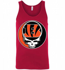 Cincinnati Bengals Grateful Dead Logo Band Tank - zezetee