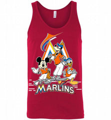 Mickey Goofy Donald Miami Marlins Teams Tank - zezetee