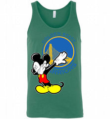 Disney Mickey Mouse Dabbing Golden State Warriors Tank - zezetee