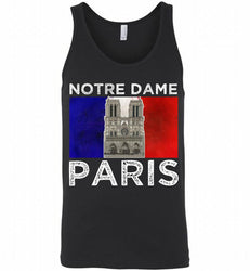 Notre-Dame Paris France flag Tank