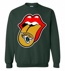 Jacksonville Jaguars  x The Rolling Stones Logo Crewneck Sweatshirt - zezetee