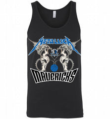 Metallica Dallas Mavericks Logo Tank - zezetee