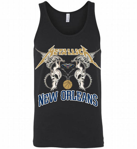 Metallica New Orleans Pelicans Logo Tank - zezetee