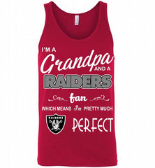 I'M A Grandpa And A Oakland Raiders Pretty Much Perfect Tank - zezetee