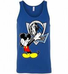 Disney Mickey Mouse Dabbing Dallas Mavericks Tank - zezetee