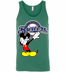 Disney Mickey Mouse Dabbing Milwaukee Brewers Tank - zezetee