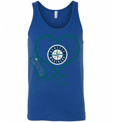 Nurse Heartbeat Seattle Mariners Tank - zezetee