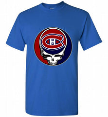 NHL TEAM MONTREAL CANADIENS X GRATEFUL DEAD LOGO BAND Shirt - zezetee