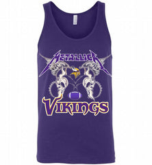 Metallica Minnesota Vikings Logo Tank - zezetee