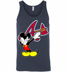Disney Mickey Mouse Dabbing Atlanta Braves Tank - zezetee