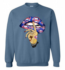MLB Philadelphia Phillies Lip Shut The Fuck Up Crewneck Sweatshirt - zezetee