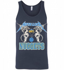 Metallica Denver Nuggets Logo Tank - zezetee