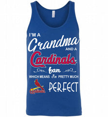 I'M A Grandma And A St Louis Cardinals Fans Gift Tank - zezetee