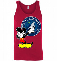 Disney Mickey Mouse Dabbing MinnesotaTimberwolves Tank - zezetee