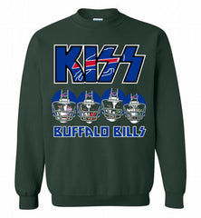Kiss Buffalo Bills Logo Crewneck Sweatshirt - zezetee