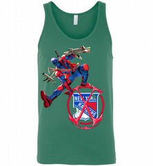 Deadpool Fan Love New York Rangers Awesome Tank - zezetee
