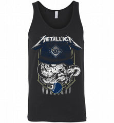 Metallica Skull Tampa Bay Rays Logo Tank - zezetee