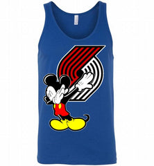 Disney Mickey Mouse Dabbing Portland Trail Blazers Tank - zezetee