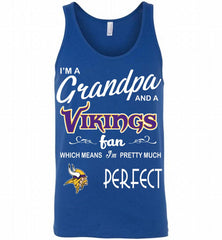 I'M A Grandpa And A Minnesota Vikings Pretty Much Perfect Tank - zezetee