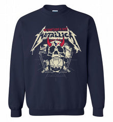 Metallica We Don't Give A Shit Houston Texans Crewneck Sweatshirt - zezetee