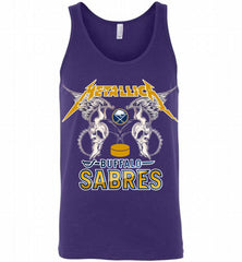 Metallica Buffalo Sabres Logo Tank - zezetee