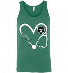 HEART 3-4 NURSE OAKLAND RAIDERS= Tank - zezetee