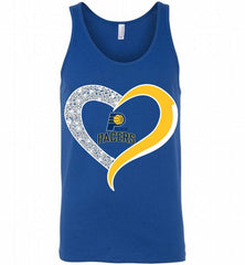Indiana Pacers In Diamond Heart Tank - zezetee