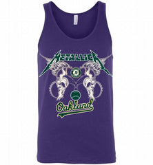 Metallica Oakland Athletics Logo Tank - zezetee