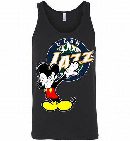 Disney Mickey Mouse Dabbing Utah Jazz Tank - zezetee