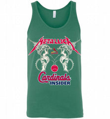 Metallica St Louis Cardinals Logo Tank - zezetee