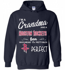 I'M A Grandma And A Houston Rockets Fans Perfect Hoodie - zezetee